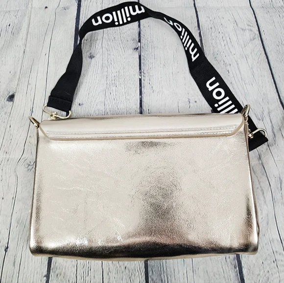 PACO RABANNE PARFUMS | metallic faux leather shoulder bag - Picture 6 of 15